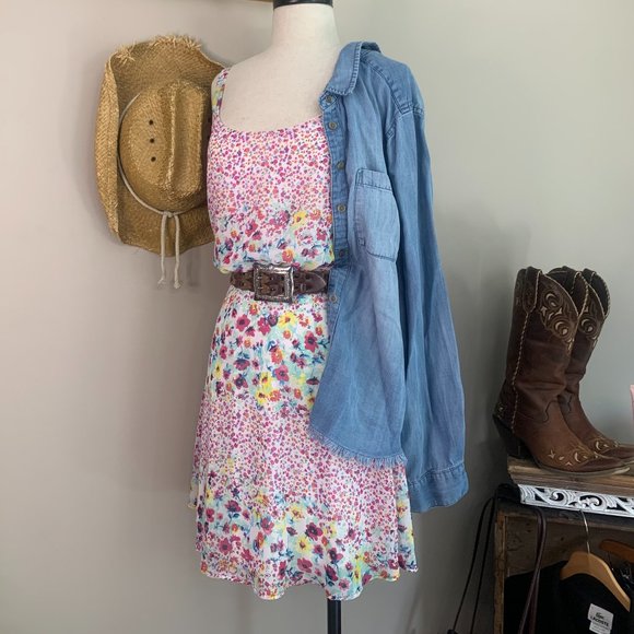 BeBop Multi Colored Floral‎ Strap Dress Coastal Cowgirl - Picture 11 of 11